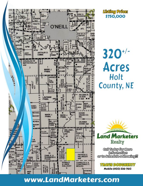 Image for 320+/- Acres located approx. 7 miles South of O'Neill, NE