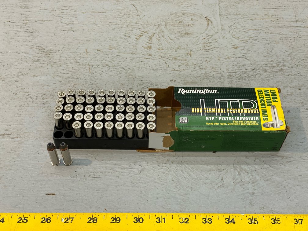 BOX OF REMINGTON HTP PISTOL SEMI JACKETED HOLLOW POINT