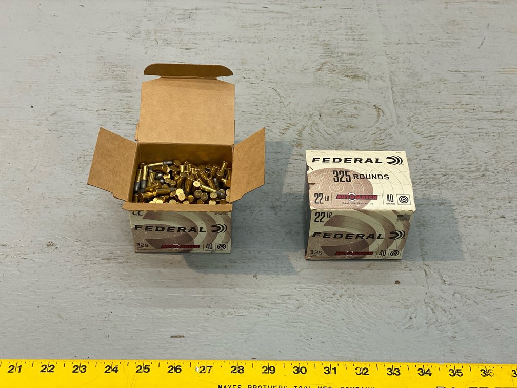 2 BOXES OF FEDERAL .22 CAL AMMO