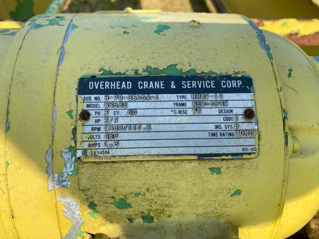 Image for 2 TON OVERHEAD CRANE