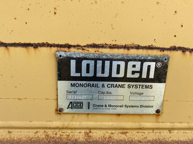 Image for LOUDEN 5 TON OVERHEAD CRANE