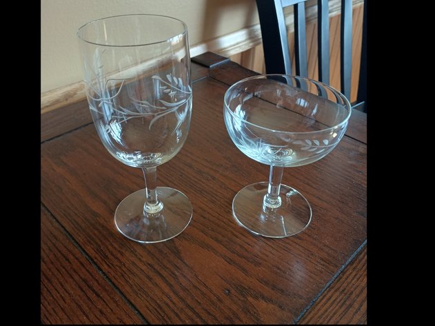 Image for Water Goblets and Sherbet/Champagne Glasses
