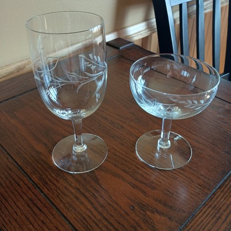 Image for Water Goblets and Sherbet/Champagne Glasses