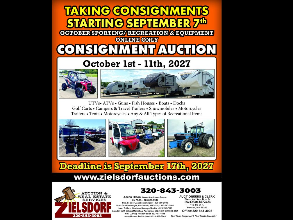 Image for October 2027 Sporting / Recreation & Equipment Online Only Consignment Auction