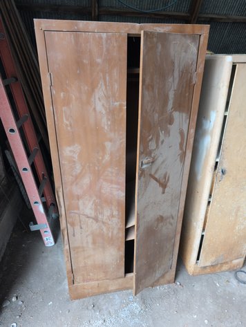 Image for BROWN METAL CABINET