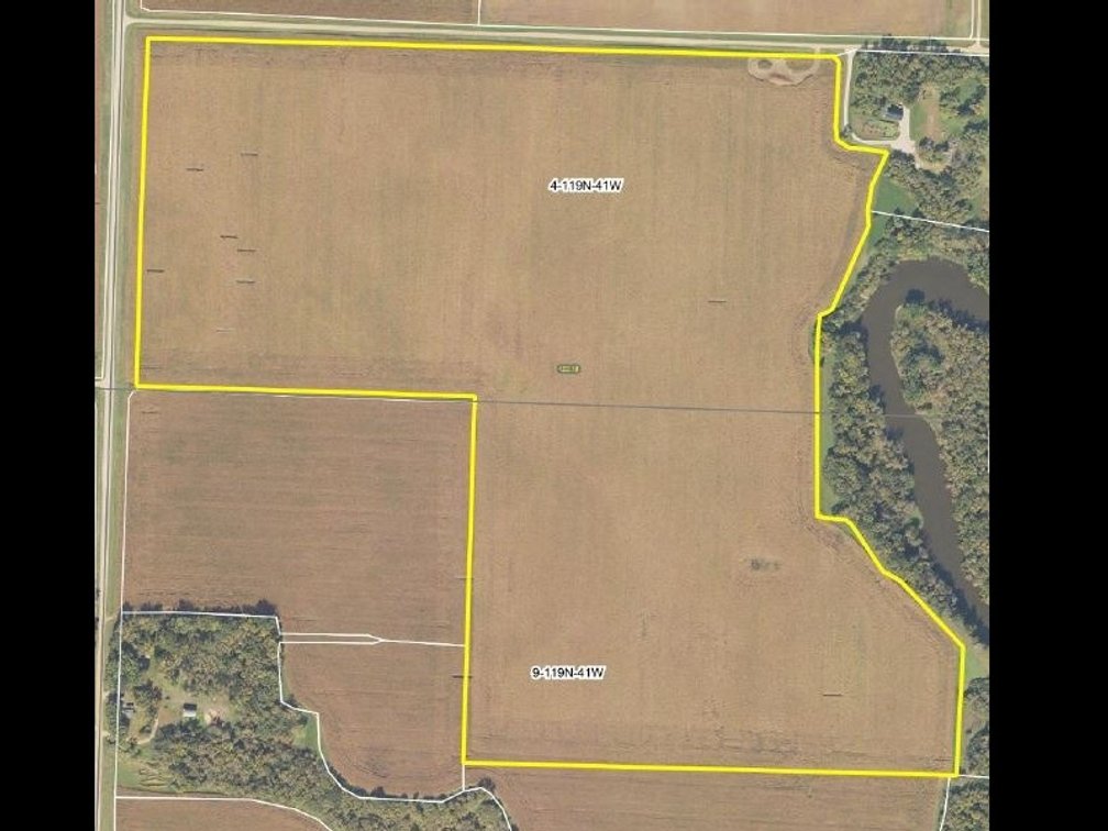 PARCEL #4 128.95 SURVEYED ACRES  126.06+/- TILLABLE ACRES PARCEL ID 01-009-1200 & 01-004-2300 CPI 92.3  SEC 4 & 9 BIG BEND TWP CHIPPEWA COUNTY