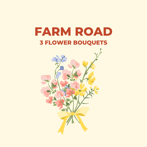 Image for Farm Road Flower Bouquets (Set of 3)