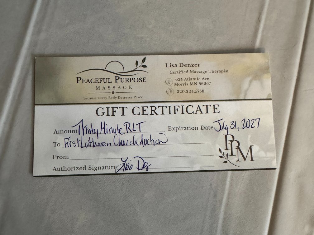 Peaceful Purpose Massage: 30 Minute RLT