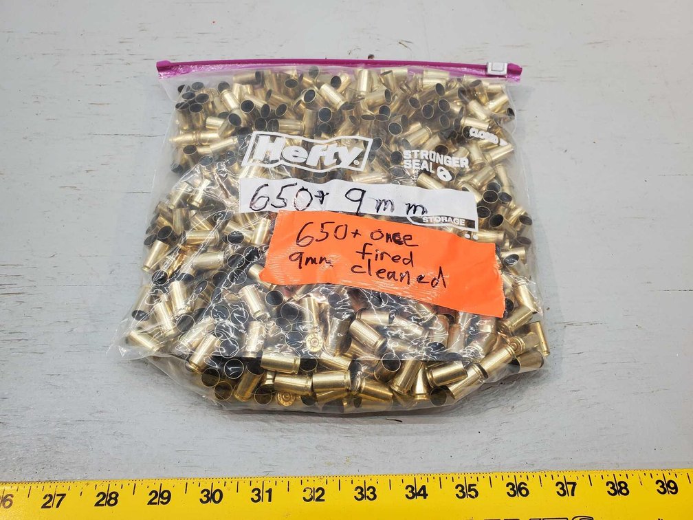 (I-10) [650] 9MM RELOAD CASINGS, CLEAN - FIRED ONCE