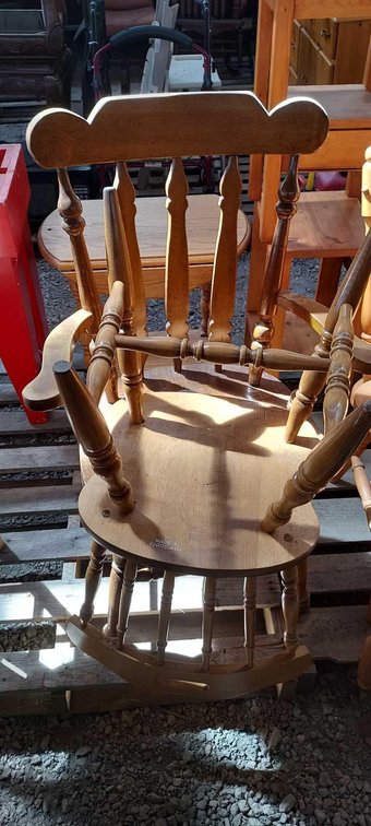 (I-49A) [2] WOODEN CHAIRS
