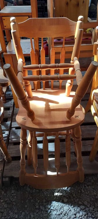 (I-53A) [2] WOODEN CHAIRS