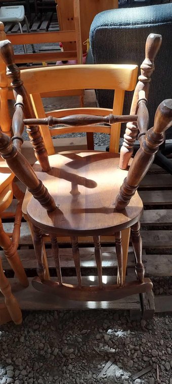 (I-56A) [2] WOODEN CHAIRS