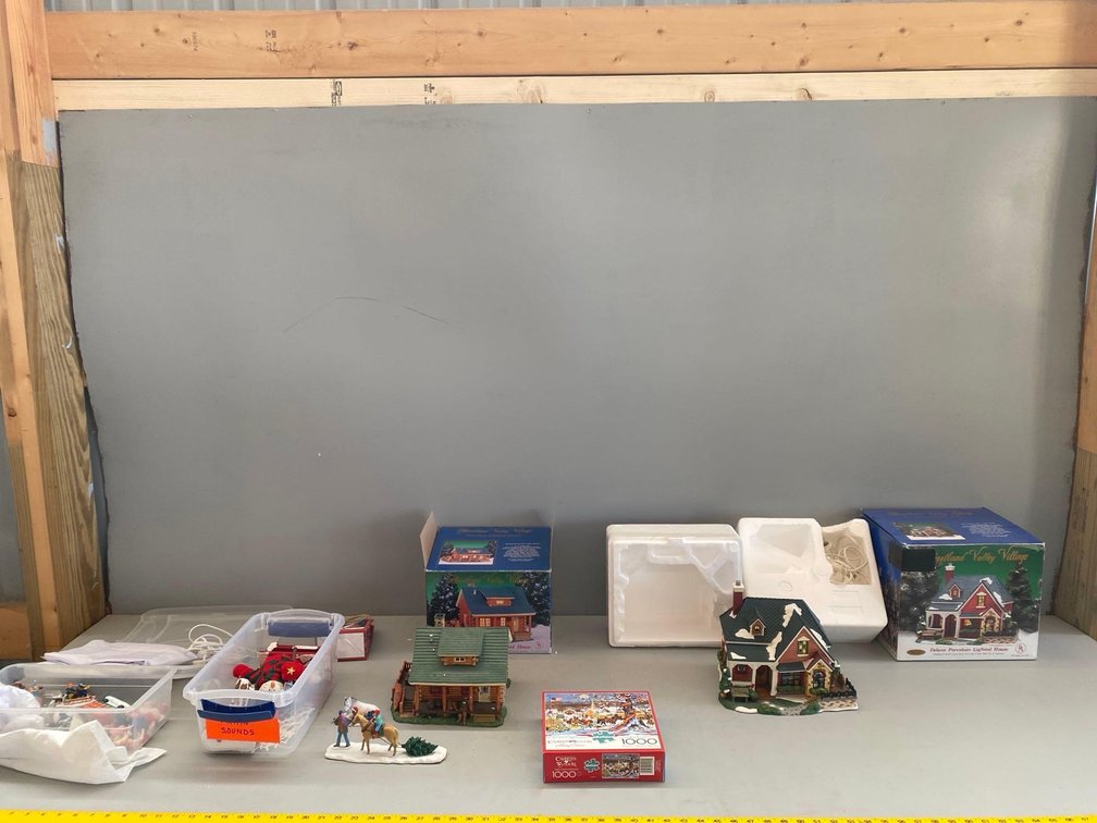 (I-57) CHRISTMAS VILLAGES AND FIGURINES