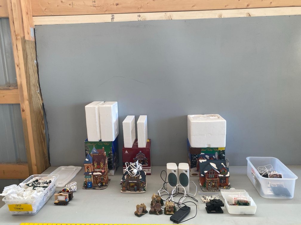 (I-58) CHRISTMAS VILLAGES AND FIGURINES