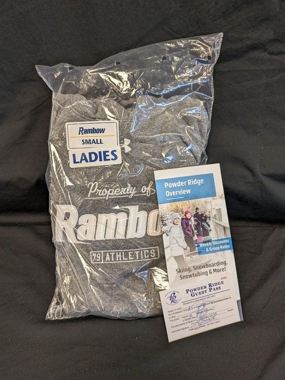 POWDER RIDGE LIFT TICKET GUEST PASS. RAMBOW UNDER ARMOR WOMENS LARGE HUSTLE FREE FLEECE HOODY