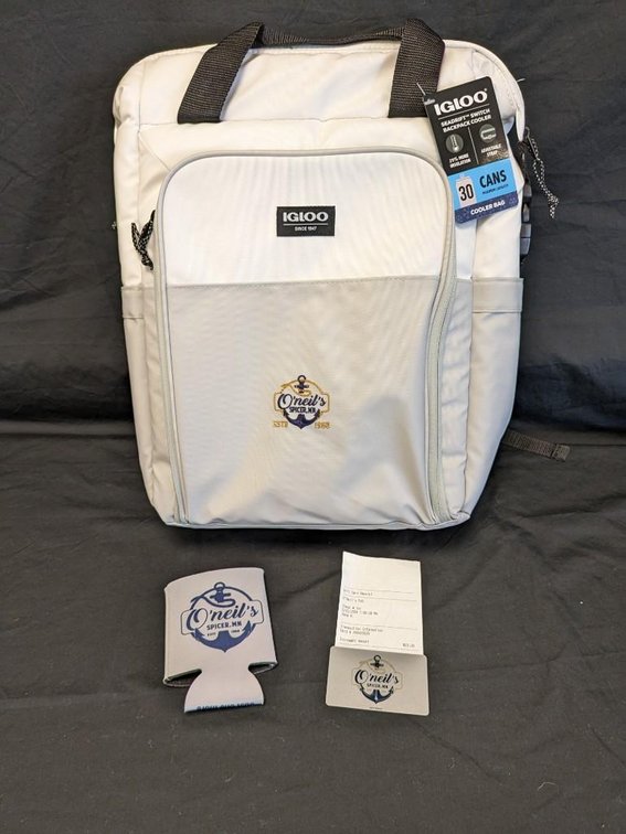 ONEIL'S IGLOO 30 CAN COOLER AND $20 ONEIL'S GIFT CARD