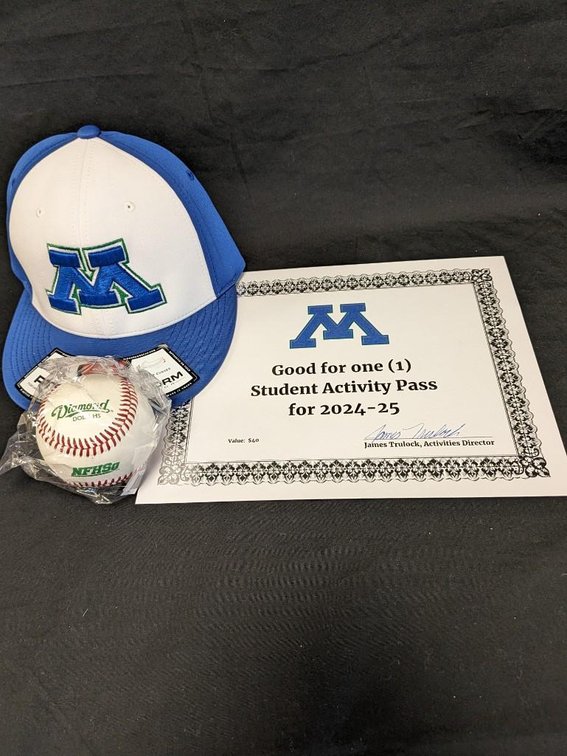 MACCRAY STUDENT ACTIVITY PASS, BASEBALL, MACCRAY HAT