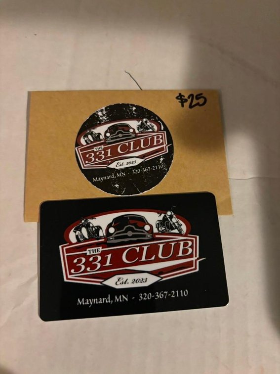 THE 331 CLUB $25 GIFT CARD