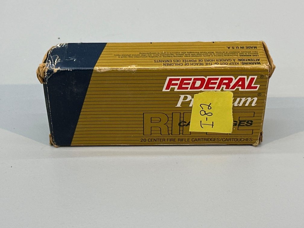 (I-82) [20] ROUNDS FEDERAL PREMIUM 308 WIN 165 GR AMMO BOAT-TAIL SOFT POINT