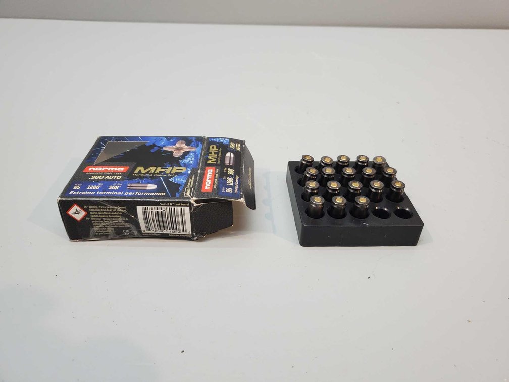 (I-84) (18) NORMA MHP .380 ACP ROUNDS