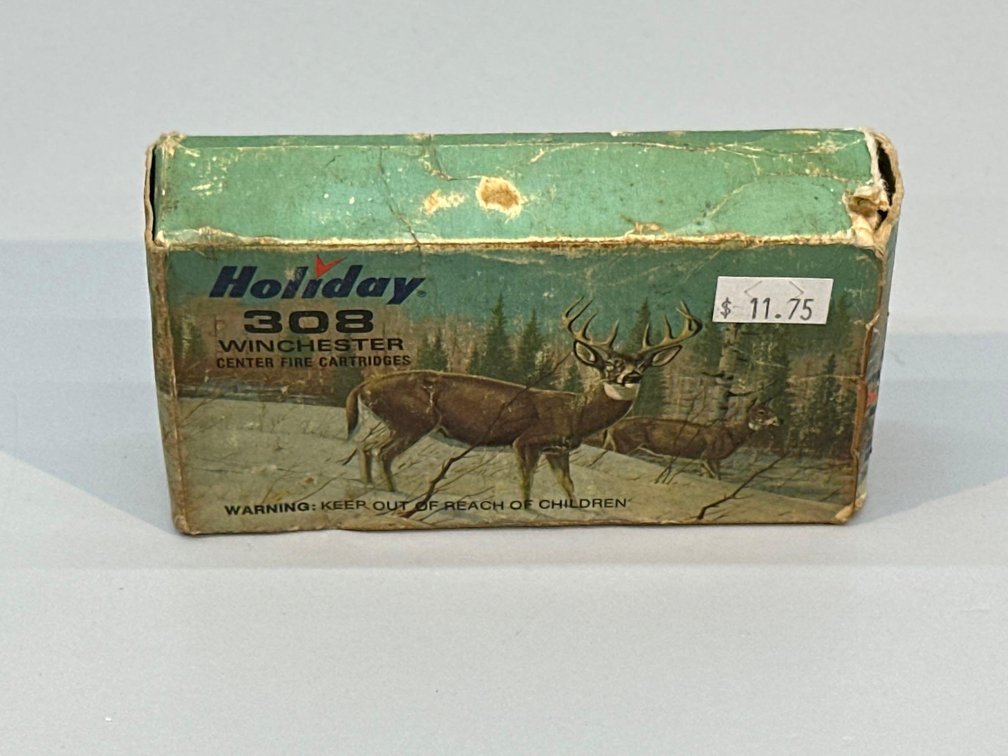 (I-76) [20] ROUNDS VINTAGE HOLIDAY 308 WIN AMMO 180 GR SP 