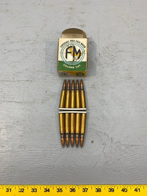 (I-421) [10] ROUNDS OF FM 7.65 ARGENTINA MAUSER