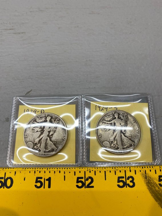 (I-853) 1929-D, 1929-S WALKING LIBERTY HALVES
