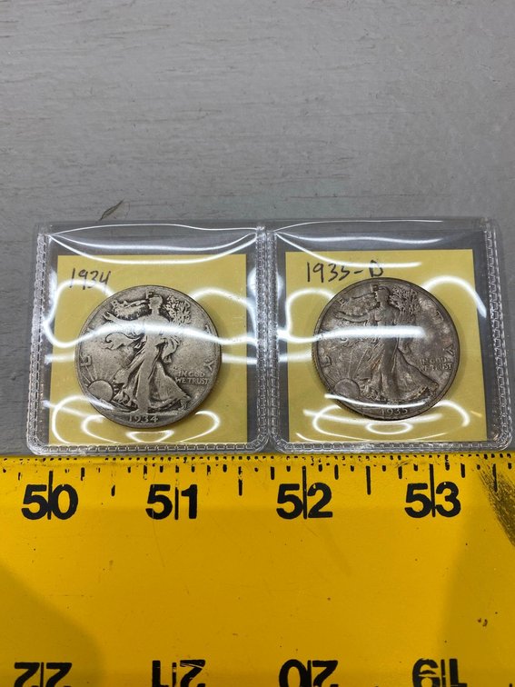 (I-854) 1934, 1935-D WALKING LIBERTY HALVES