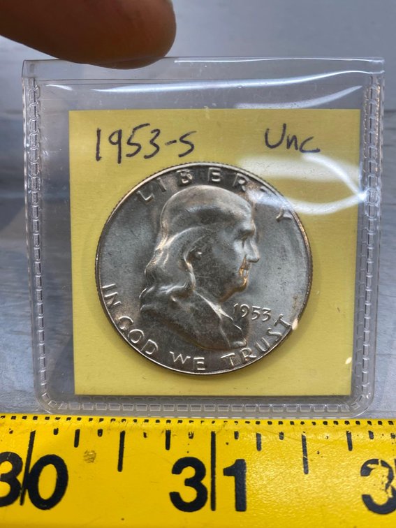 (I-859) 1953-S FRANKLIN HALF (UNCIRCULATED)