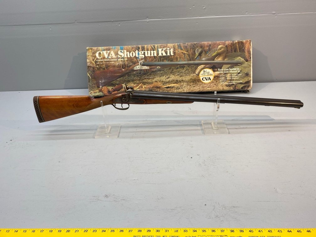 (I-360) CVA DOUBLE BARREL BLACK POWDER 12 GA. SHOTGUN, MADE IN SPAIN, SN:051547