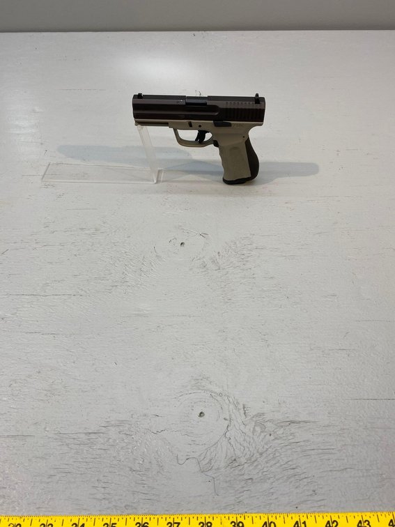 (I-230) FMK 9C1-G2 9X19MM PISTOL, COMES WITH ONE 14+1 MAGAZINE, RAIL, 804 FAST ACTION TRIGGER, SN:BT