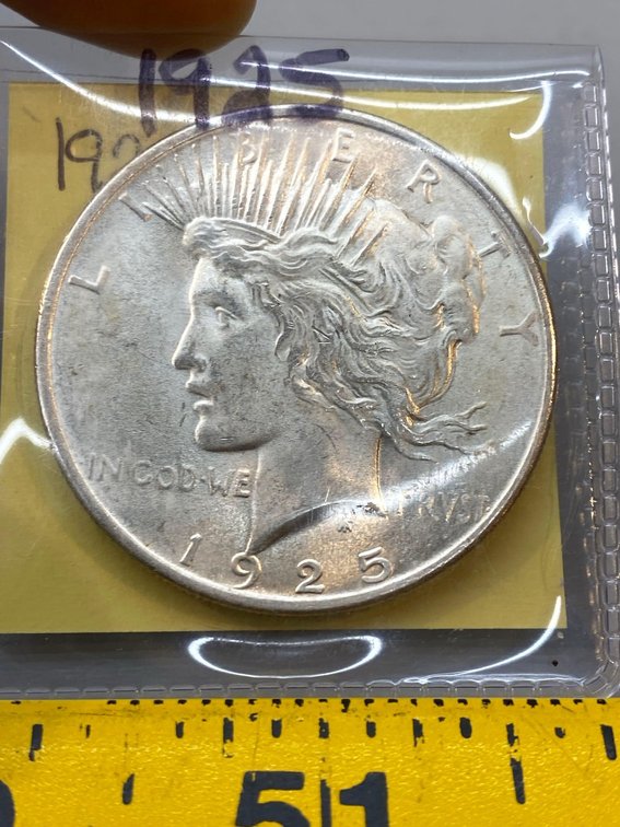 (I-831) 1925 PEACE DOLLAR (BRILLIANT UNCIRCULATED)