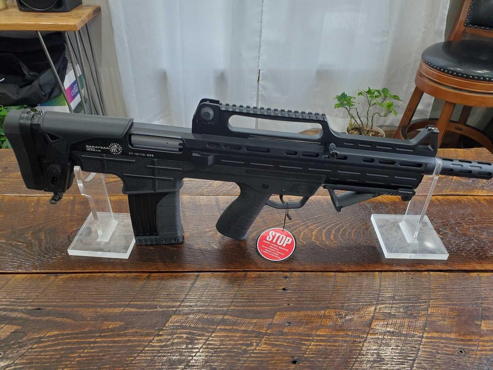 (I-90) NEW GARAYSAR FEAR-104 12 GAUGE, 19.7" BARREL, 2- 5 ROUND MAGS, 3" CHAMBER, SEMI AUTO, GAS OPE