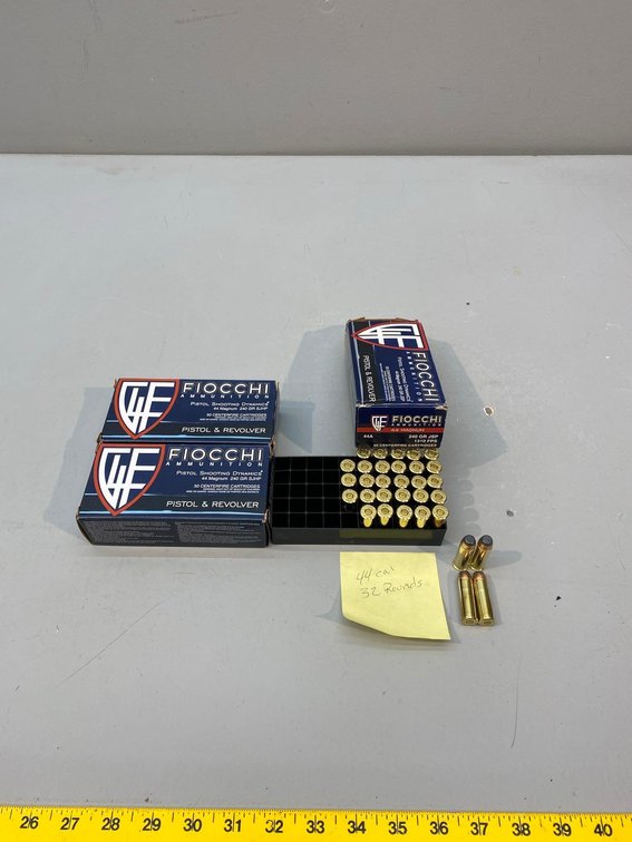 (I-464) [2] FULL BOXES OF .44 MAG ROUNDS AND [1] BOX OF 32 .44 MAG ROUNDS