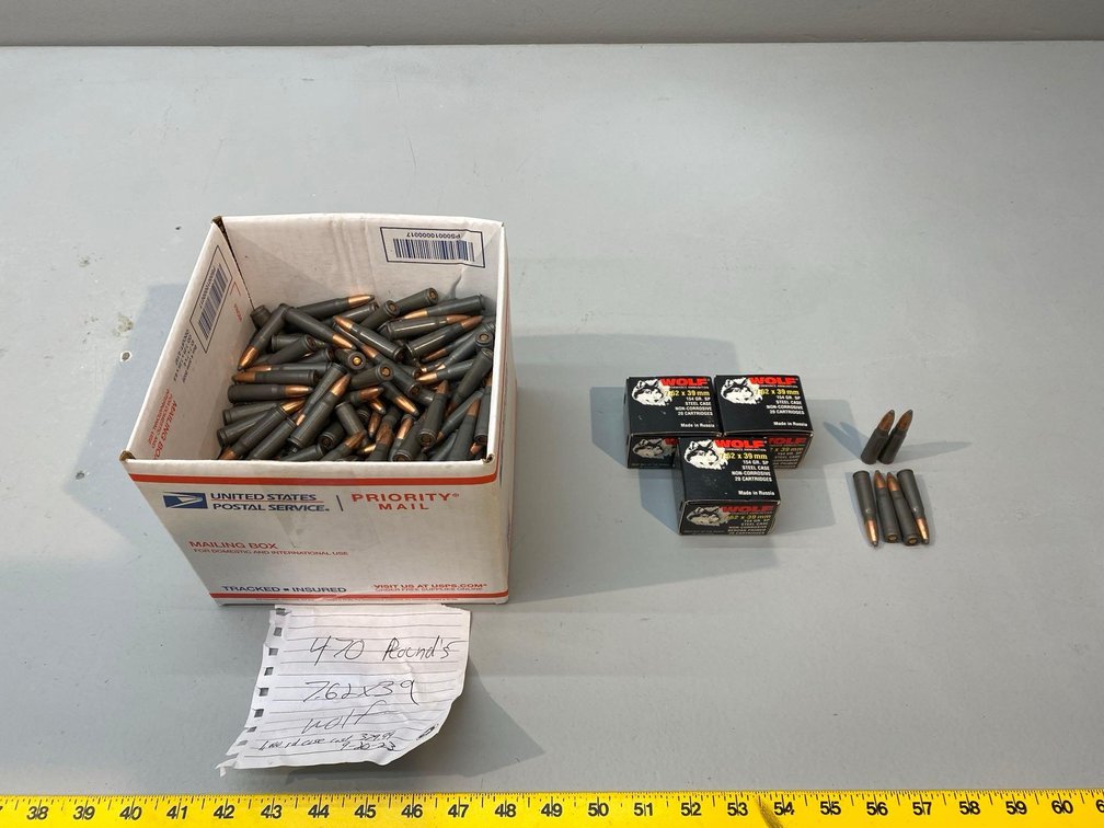 (I-1324) [470] ROUNDS OF 7.62 X 39 WOLF AMMUNITION