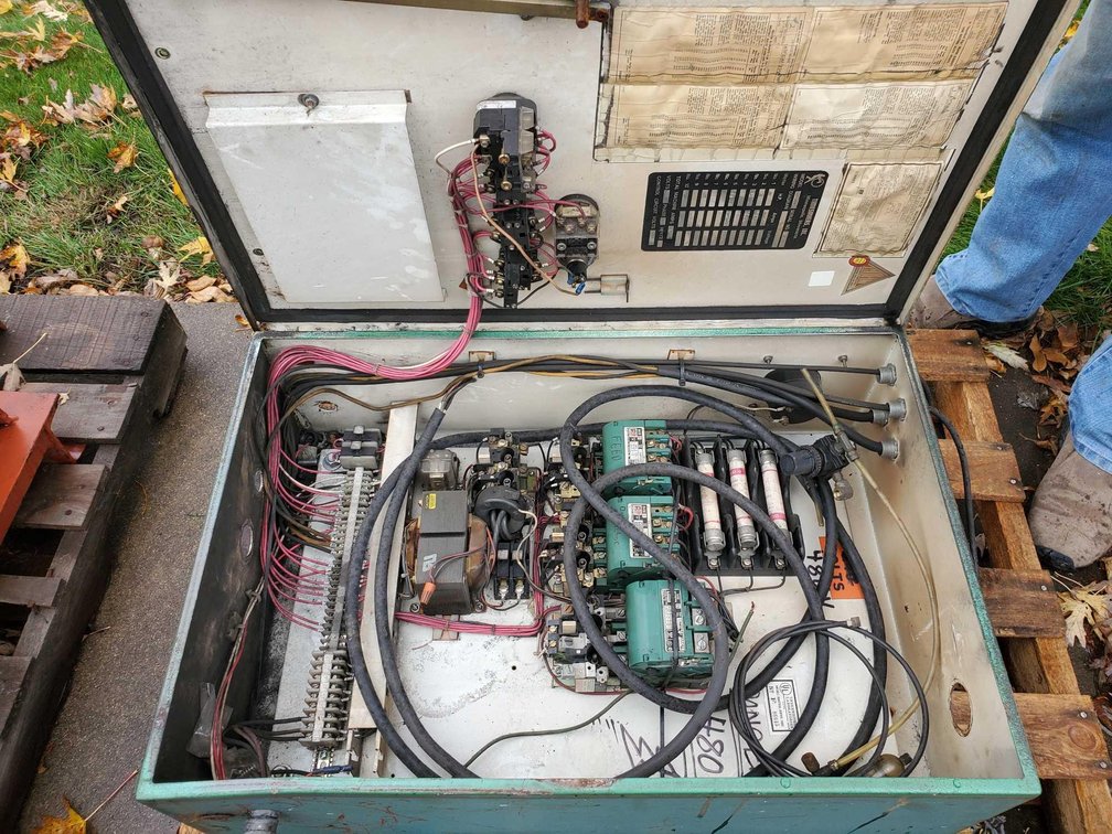 (I-3) (LOCATED IN MORRIS, MN) ELECTRICAL PANEL WITH TWO STARTERS (FOR MORE INFO AND LOCATION CALL NE