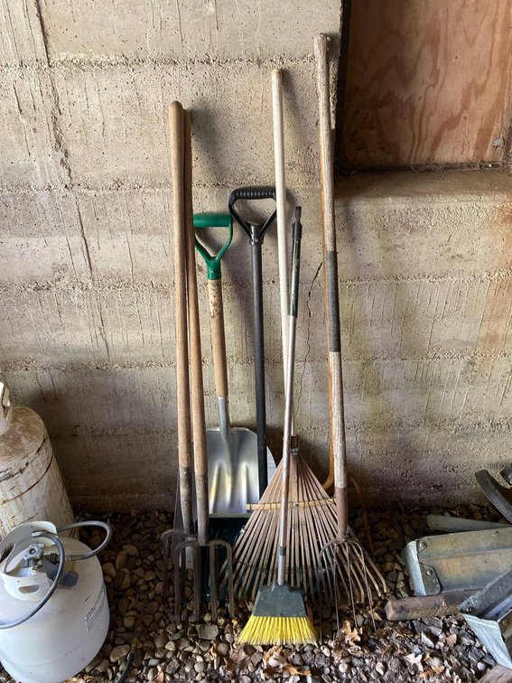 PITCHFORKS, SHOVELS, RAKE, AND MORE
