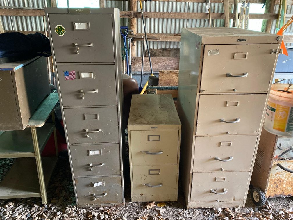 [3] FILING CABINETS, [2] ARE HEAVY