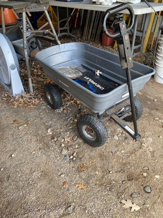 GRAY PLASTIC WAGON