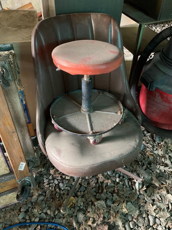 CHAIR AND SHOP STOOL