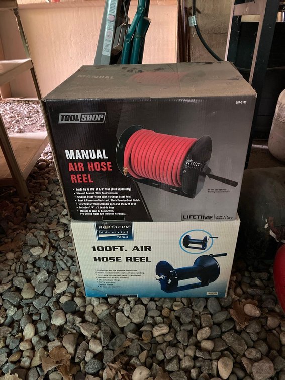 [2] AIR HOSE REELS, APPEAR NEW IN BOX