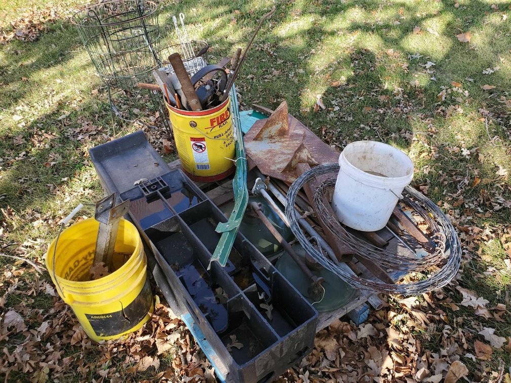 CAR RAMPS, BARBED WIRE, AND MISC STEEL
