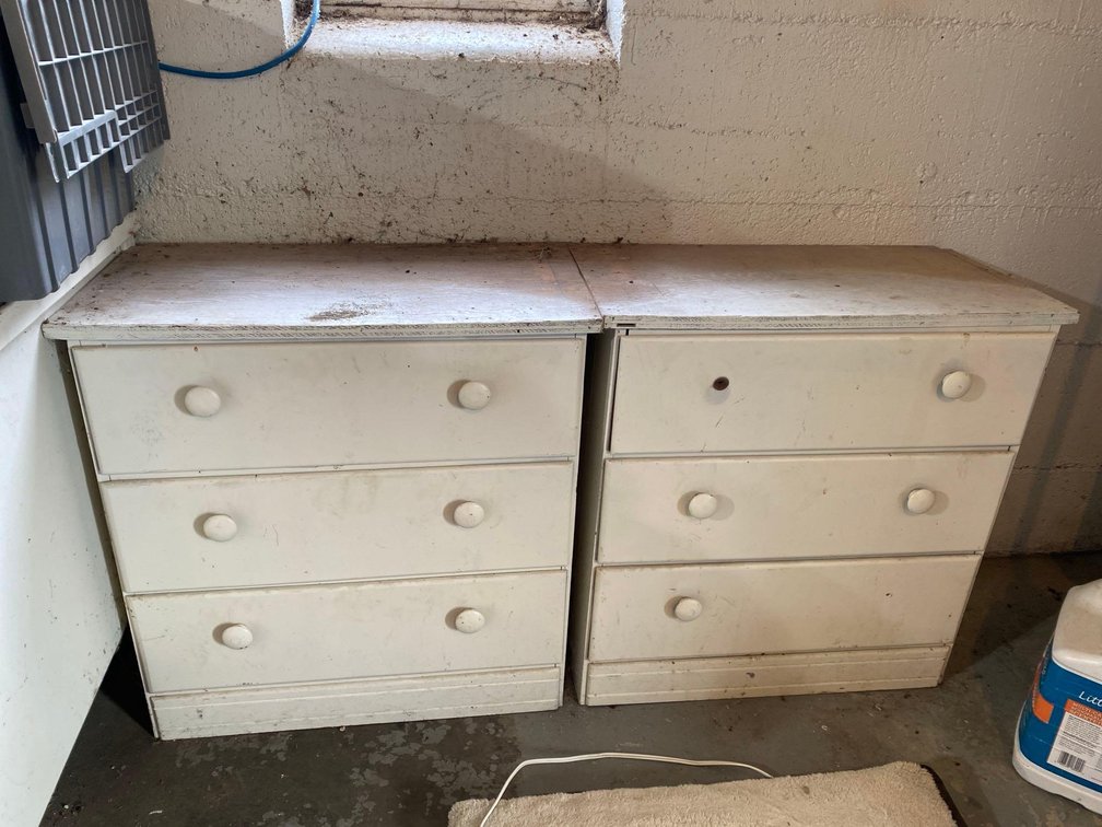 [2] WOODEN DRESSER CABINETS