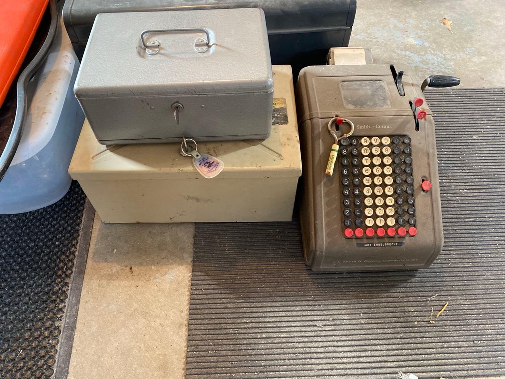 ADDING MACHINE AND MISC LOCKBOXES