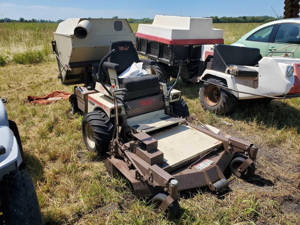 (I-22A) GRASSHOPPER 721 D DIESEL ZERO TURN MOWER, FRONT DECK, REAR HOPPER, 1161 HRS, RUNS