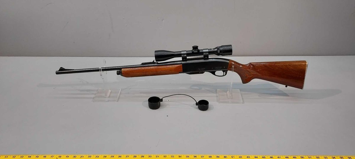 (I-409C) REMINGTON WOODSMASTER MODEL 742 SEMI AUTO 6MM REM RIFLE WITH SCOPE, SN# 267967