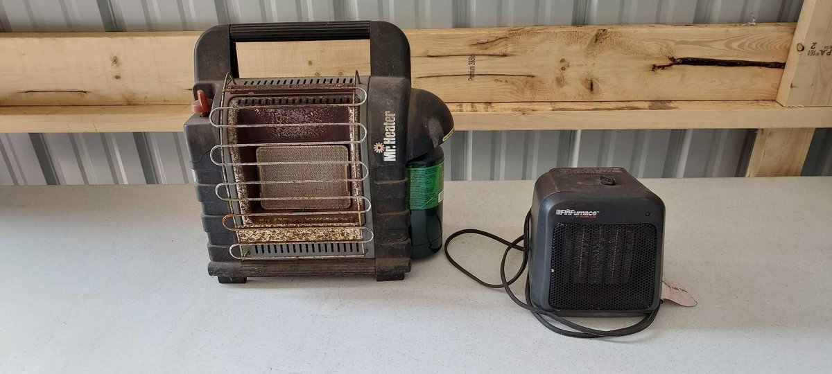 MR. HEATER BUDDY HEATER, AND SMALL ELECTRIC HEATER