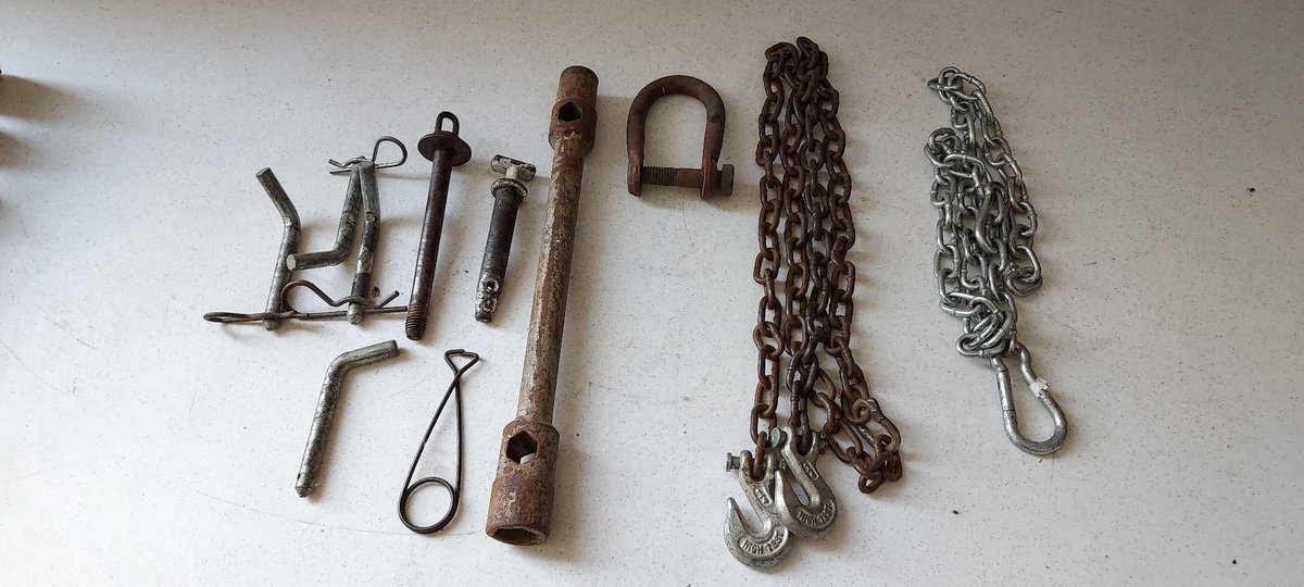HITCH PINS, CLEVIS, AND CHAINS