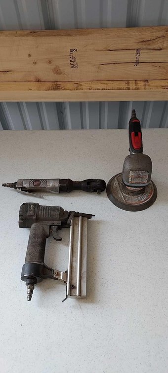 AIR TOOLS - RATCHET, SANDER, AND NAIL GUN