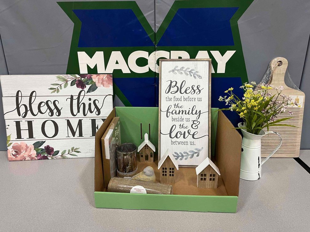 Blessed theme décor donated by Design Group